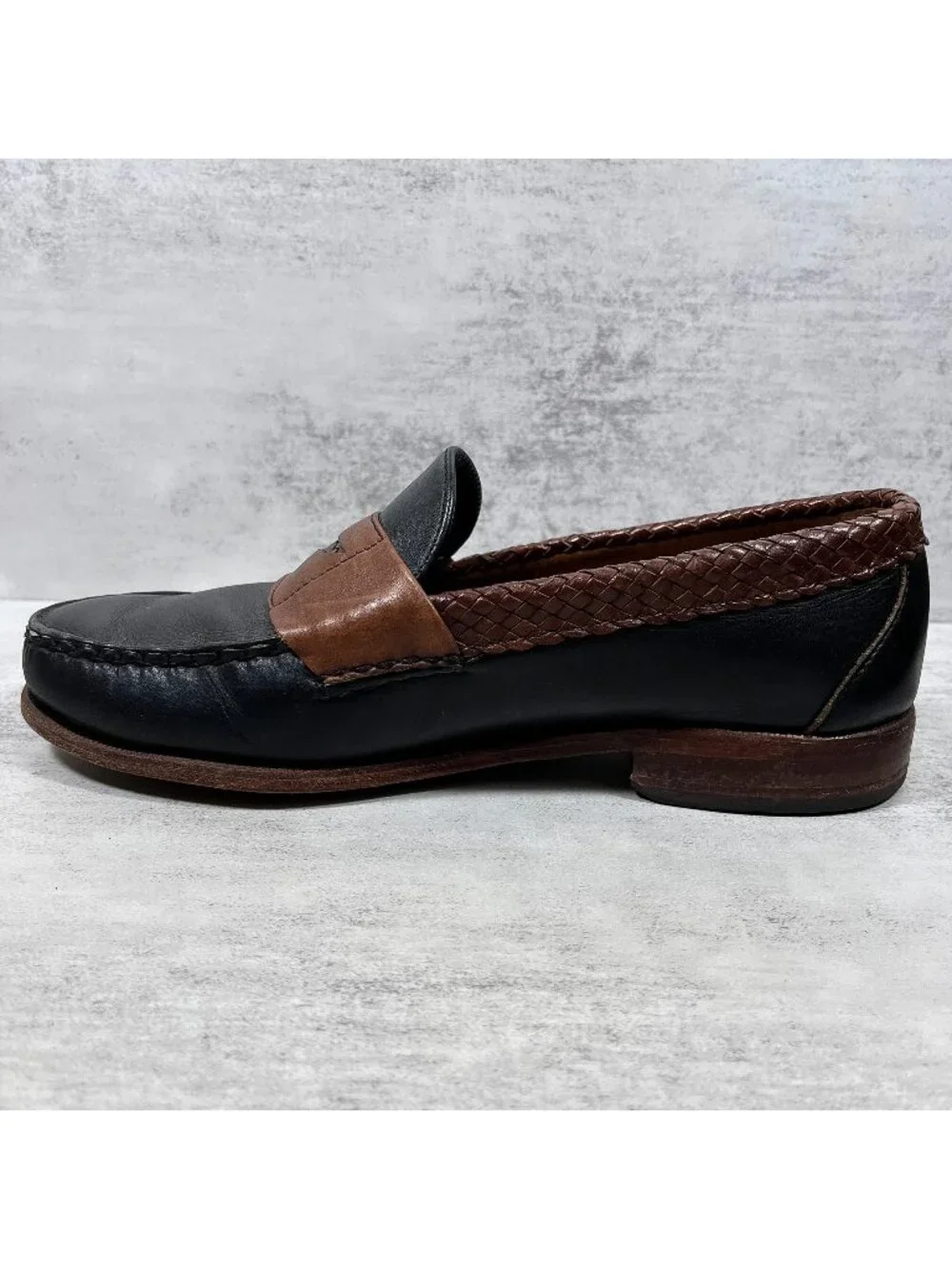 Allen Edmonds Rye NY Braided Penny Loafers - Men's Size 8.5 3E Wide